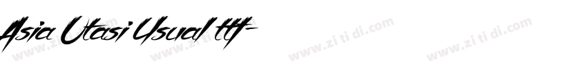 Asia Otasi Usual ttf字体转换